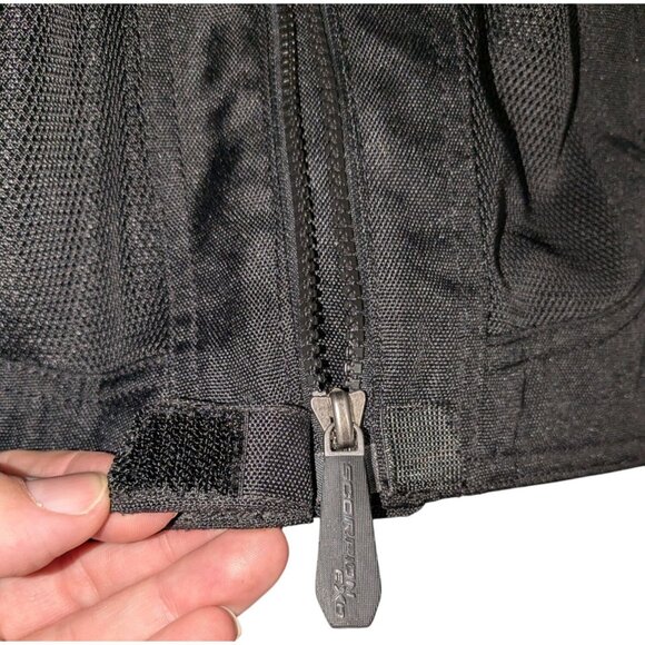 Scorpion Exo Women Blk Motorcycle Jacket Large Quilted Zippered Cuffs liner - Picture 15 of 16